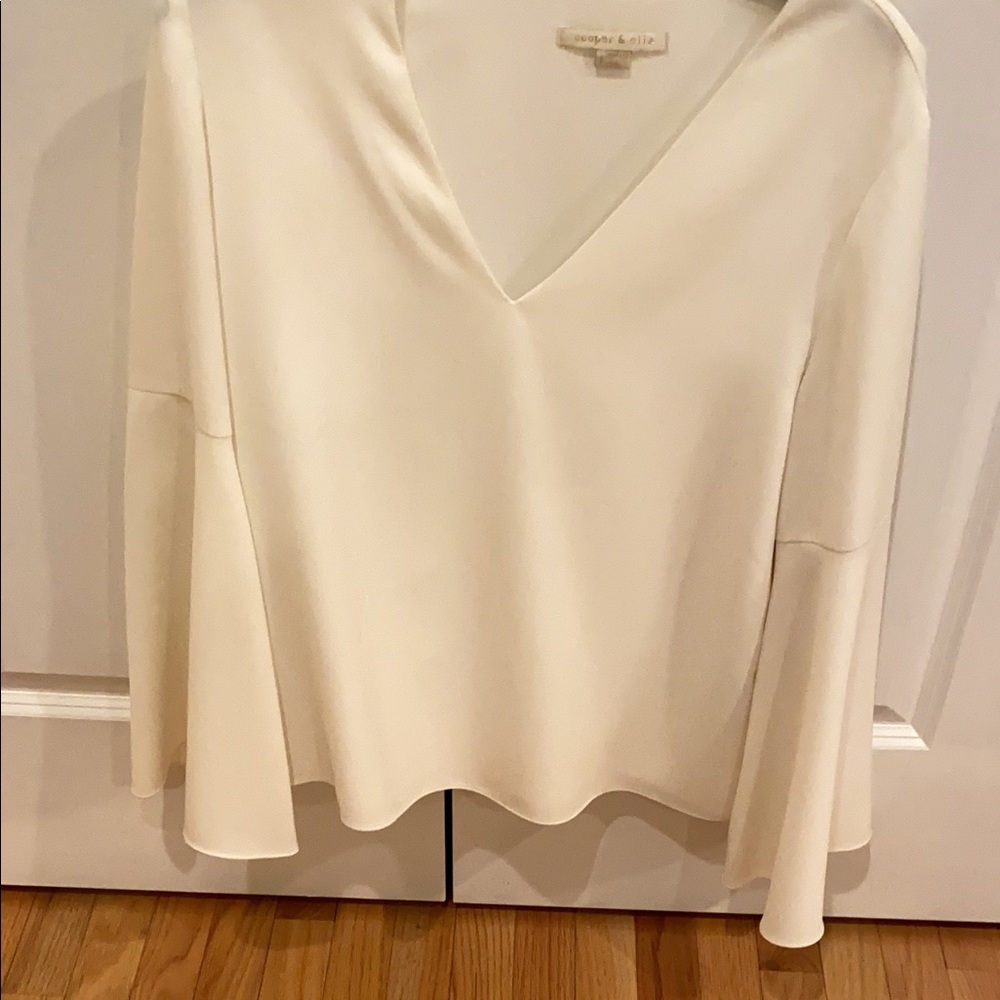 White flowy blouse